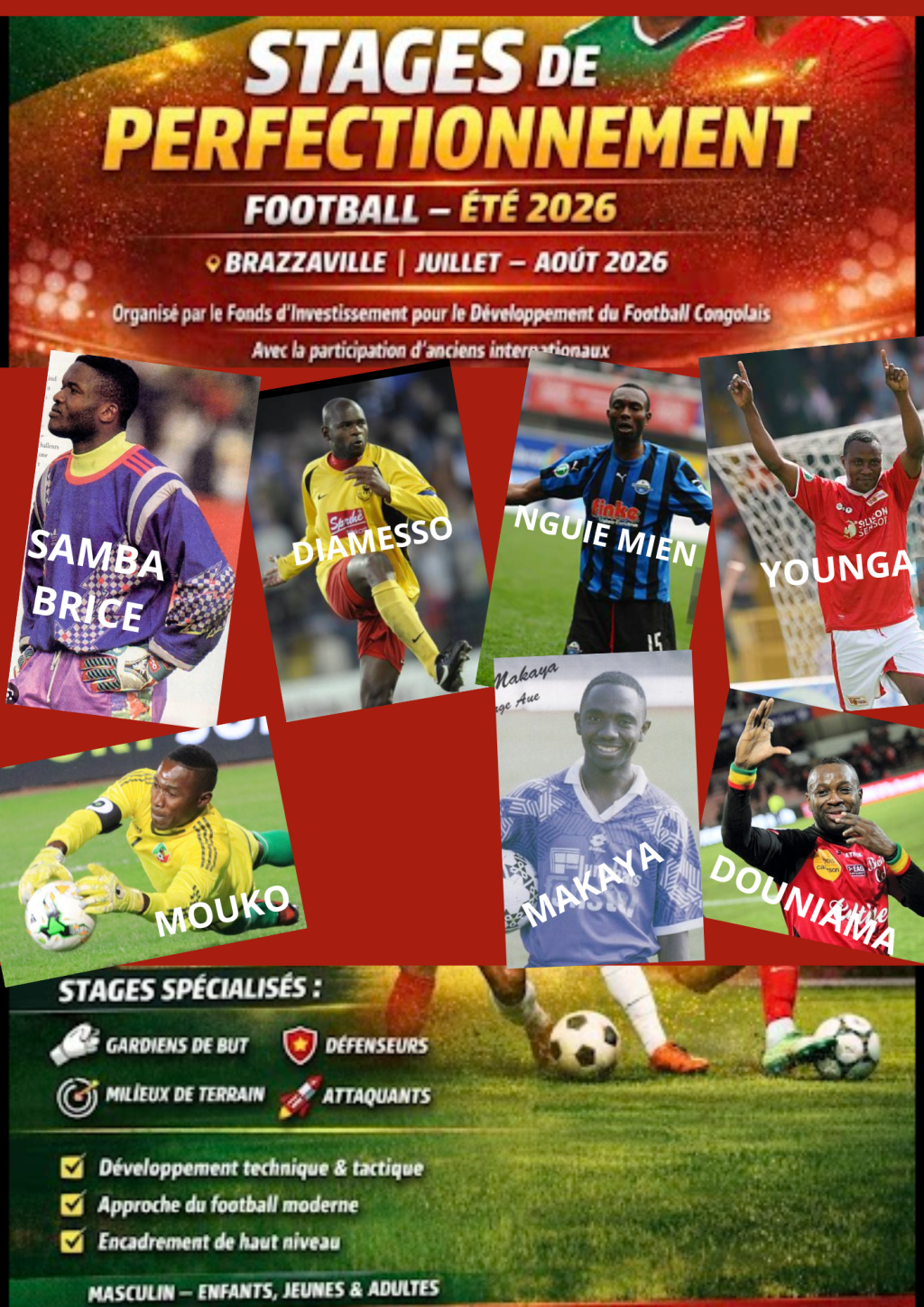 STAGE DE PERFORMANCE AVEC LES FOOTBALLEURS&nbsp;CONGOLAIS